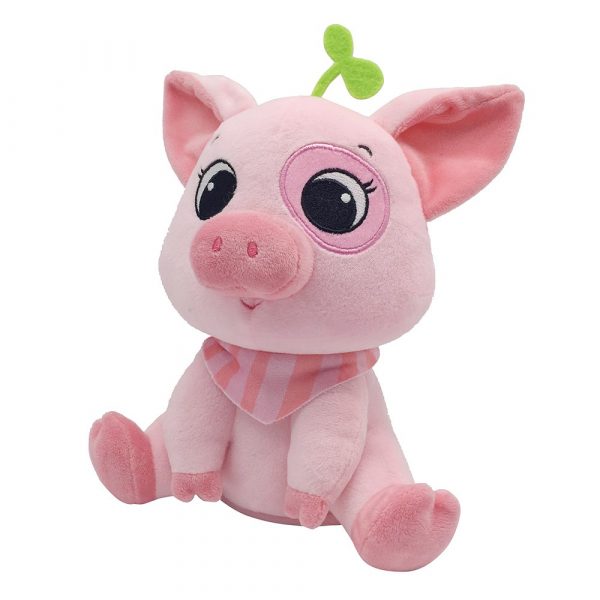 Furry Little Friends-Chatter Back-Red Pig